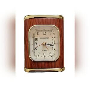 Clock with light, made to look vintage, one AA battery (not included)